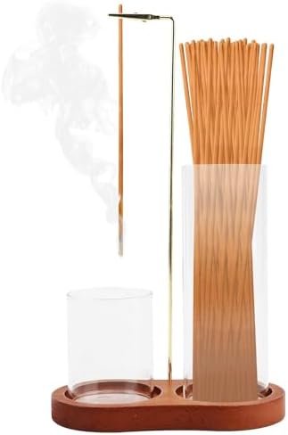 2 in 1 Glass Incense Holder, Incense Sticks Burner Holder with Storage by Unknown