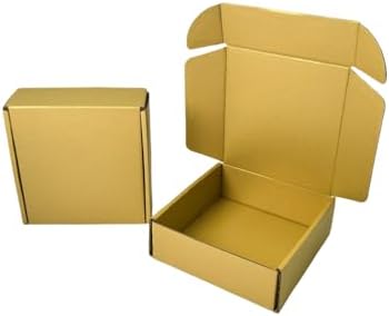 50 Pack 4.7x4.7x1.6 in Gold Shipping Boxes - Image 6