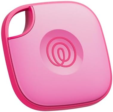 Life360 Tile - Bluetooth Tracker, Keys Finder and Item Locator for Keys, Bags and More. Phone Finder. Both iOS and Android Compatible. 1-Pack (Pink Punch) by Life360