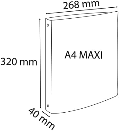 Exacompta - Ref 51975E - Set of 5 4 Ring Binders 30 mm in Polypropylene - Dimensions 32 x 27 cm - for A4 Format Maxi 297 x 242 mm - Chromaline Pastel - Purple - Image 7