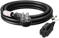 FIRMERST 14 Gauge 6 Feet Flat Plug Extension Cord, UL Listed, Black by FIRMERST