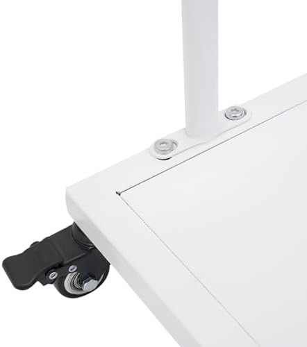 Heavy-Duty Portable Carton Stand, 100 lbs Capacity White Metal Carton Cart with Wheels & Handle, Cardboard Boxes Storage Rack for Home, Supermarket, Warehouse & Commercial Use - Image 7