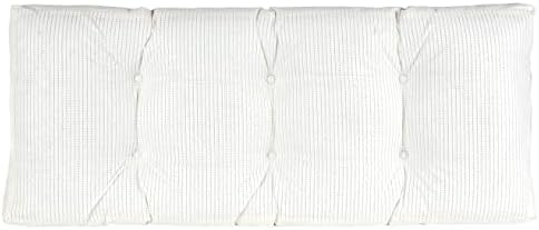 Klear Vu The Gripper Non-Slip Tufted Bench Cushion for Indoor Furniture, Assembled in USA, Entryway Storage, Bay Window, Corner Nook or Piano Seat, 33 Inches, Solid Ivory - Image 3