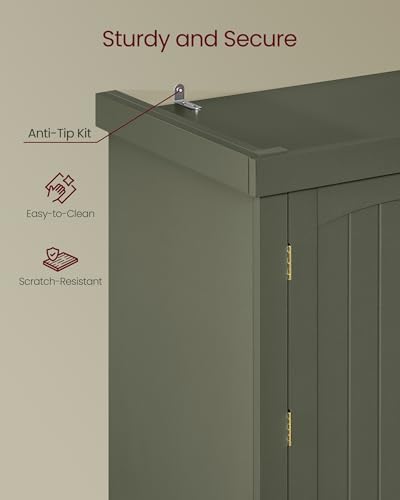 VASAGLE Pantry Cabinet, Freestanding Tall Cupboard with a Drawer - Image 7