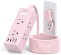 One Beat 10Ft Extension Cord with Multiple Outlets,Flat Plug Power Strip by OneBeat