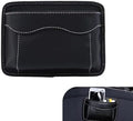 Car Seat Side Pocket Organizer, PU Leather Mini Storage Bag, Seat Gap Filler with Phone Sunglasses Pen Holder, Universal Auto Organizer for Documents Registration Notepad (Black)​ by Unknown