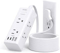 One Beat 10Ft Extension Cord with Multiple Outlets,Flat Plug Power Strip by OneBeat
