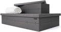 Heavy Duty Hot Tub Steps with Storage - Waterproof, Non-Slip & No Maintenance - Large 700LBS Load Capacity - Multi Angle Access - Ideal for Spa Steps, Hot Tub Stairs - Gray Spa Step for Outdoor by DENKOE