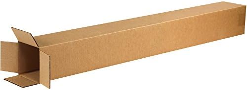 BOX USA Shipping Boxes Tall 4"L x 4"W x 40"H 25-Pack - Corrugated Cardboard Box for Moving, Mailing, Packing, Packaging and Storage by BOXUSA