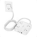 TESSAN Surge Protector Flat Extension Cord 15Ft, Flat Plug Power Strip by TESSAN