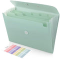 SKYDUE Accordion File Organizer, Expanding File Folder with 7 Pockets, Portable Receipt Paper Bill Document Organizer, Letter/A4 Size Filing Folder School Office Supplies, TurquoiseGreen by SKYDUE