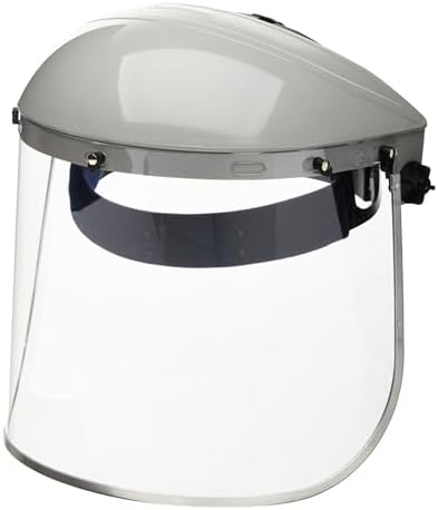 Sellstrom 301 Face Shield Uncoated Clear Tint, Aluminum Binding, ANSI Z87.1 by Sellstrom