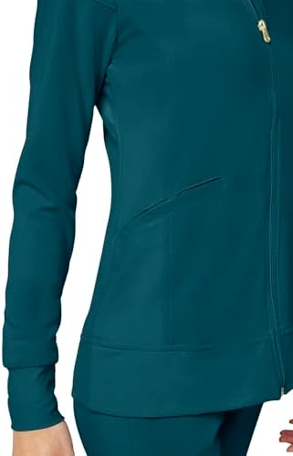 Cherokee iFlex Scrub Jacket for Women 2 Pocket Zip Front - Image 6
