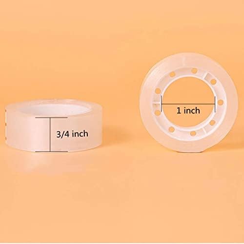 16 Rolls Transparent Tape, Clear Tape Refills for Dispenser, Tear by Hand, 3/4-Inch Clear Tape Refill Roll for Gift Wrapping,Office, Home, School - Image 2