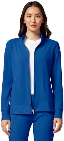 Cherokee iFlex Scrub Jacket for Women 2 Pocket Zip Front by Cherokee