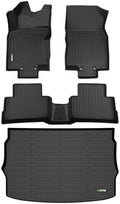 HAFIDI® Floor Mats & Cargo Liner Set Fit for 2017-2022 Nissan Rogue Sport (Cargo Liner Only Fit the Upper Layer) All Weather Protection TPE Car Full Set Floor Liners Custom Accessories - Black by HAFIDI