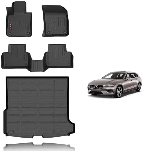 KELCSEECS Floor Mats for Volvo V60 2019-2021 by KELCSEECS