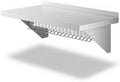 18" x 36" NSF Stainless Steel Wall Shelf, Heavy Duty Pot Pan Rack with Hooks, Commercial Kitchen by Zedfire