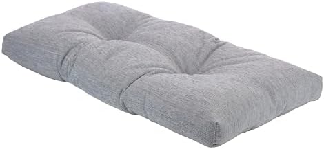Klear Vu The Gripper Non-Slip Tufted Bench Cushion for Indoor Furniture, Assembled in USA, Entryway Storage, Bay Window, Corner Nook or Piano Seat, 30 Inches, Chenille Gray - Image 5