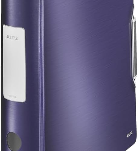 Leitz Lever Arch File, Assorted, A4, Curved Spine 8.2 cm Width, Elastic Fastening, Light polyfoam, Style Range, 11080099 - Image 6