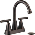 Cobbe Bronze Bathroom Faucets, Centerset Bathroom Sink Faucet 4 Inch by Cobbe