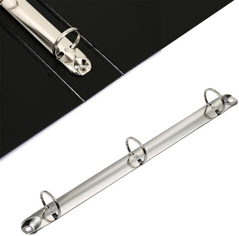 8 Pack Letter Size Ring Binder Mechanism, Metal 3 Ring Binders Ring Replacement Kit, Loose Leaf Binding Spines Combs for Organizers DIY Planners(Silver) - Image 3