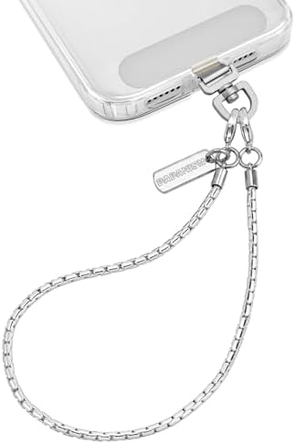 Dadanism Phone Wrist Strap Metal Phone Chain Wristlet Strap, Silver by Dadanism