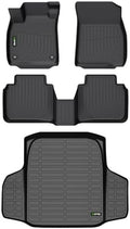 HAFIDI®-Floor Mats & Cargo Liner Custom Set for Honda Accord 2023-2026 (Include Hybrid) All Weather Protection TPE Full Set Automotive Floor Liner Accessories - Black by HAFIDI