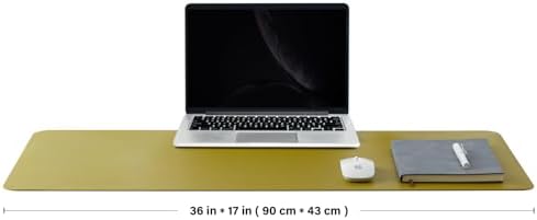 Cork Desk Mat - Dual-Sided Desk Pad for Office and Home - Desk Organization and Accessories - Ideal for Large Mouse Pad and Desk Mats on Top of Desks(Olive Green,36"x 17") - Image 2