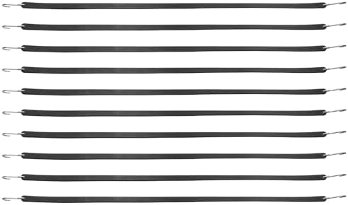 VEVOR 36" Rubber Bungee Cords with 160% Max Stretch, 20 mm Wider Bungee Straps with Metal Crimped S Hooks, Ideal for Securing Tarps, Cargo, Canvases, Weatherproof (10 Pack) - Image 4