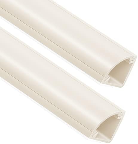 ZhiYo 15ft Corner Cable Hider for 3-5 Cords, Wall & Floor Cord Hider Beige by ZhiYo