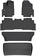 GINOWY-Floor Mats & Cargo Liner for 2018-2026 Honda Odyssey LX｜EX｜EX-L｜Touring｜Elite丨Sport丨Sport-L, All Weather Car Floor Mat Custom Fit for Honda Odyssey Mats Accessories Trunk Mat by GINOWY