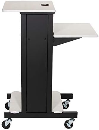 OEF Furnishings Presentation Cart and Stand, OEFPRC200, Steel Frame, Ivory Woodgrain - Image 5