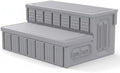 Hot Tub Steps, Outdoor Spa Steps with Storage, Non-Slip & Sturdy Hot Tub Stairs, 36 Inches Long (Light Gray) by MARKETTY