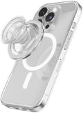 PopSockets Phone Grip for MagSafe, Magnetic Holder- Clear Glitter by PopSockets