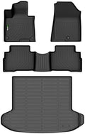 All Weather Floor Mats & Cargo Liner for 2023-2025 Kia Sportage Hybrid (Not PHEV) Full Set Floor Liners Accessories, Black by HAFIDI