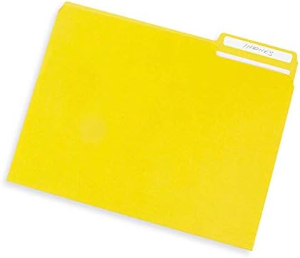 Blue Summit Supplies 100 File Folders, Letter Size, 1/3 Cut Tab, Yellow - Image 4