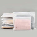 Frosted Zipper Bags for Clothes 25pcs, Plastic Shirt Bags for Packaging T-Shirt, Swimsuit, Bikini, Bathing Suit, 3 Mil, 9.8x7.8" with Vent Holes and Reinforced Sides by Svaldo