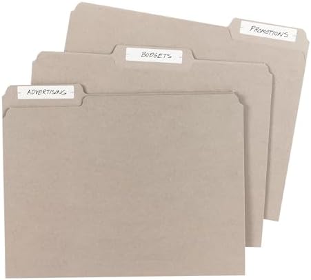 Avery File Folder Labels, 5/8" x 2-3/4", White, Non-Printable, 156 Blank Labels Total (6141) - Image 2