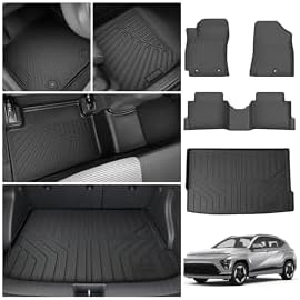 Cartist Floor Mats for Hyundai Kona 2024 2025 2026 (No Electric Model) Limited | N Line | SE | SEL, All Weather Cargo Liner for Kona Accessories, Heavy Duty Car Mats, Car Accessories by cartist