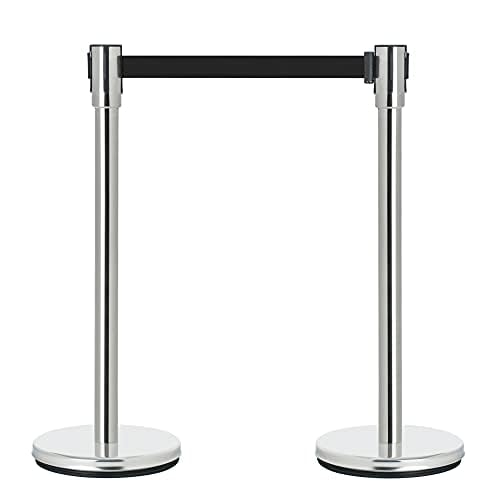 DuraSteel Chrome Crowd Control Barriers Stanchions by DuraSteel