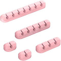 TviewSmart Cord Organizer for Desk, 5 Pack Cord Holders, Cable Clips, Pink by TviewSmart