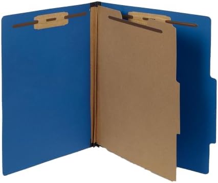 Blue Summit Supplies 10 Dark Blue Classification Folders, 1 Divider, Letter by BlueSummitSupplies