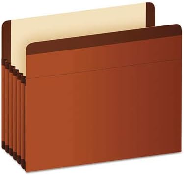 Pendaflex Expanding File Pockets, Letter Size, 5.25" Expansion, Reinforced with DuPont™ Tyvek® Material, Redrope, 10 per Box (1534G-OX) - Image 4