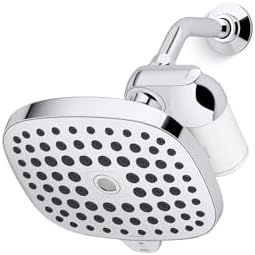 KOHLER R24670-G-CP Aquifer Filtered Showerhead with Water Filter System, Multifunction Shower Head with Filters Combo Kit for Skin and Hair, Polished Chrome by Unknown