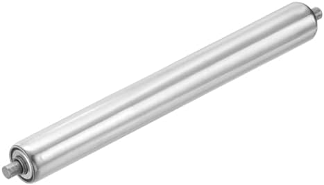 MECCANIXITY Stainless Steel Conveyor Roller 1.5" Diameter 16" Length Gravity Transmission Replacement Part Galvanized End (Silver) by MECCANIXITY