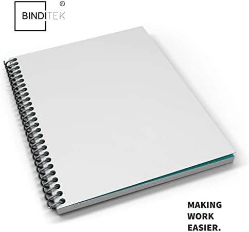 Binditek 12 Mil Sand-Textured Binding Covers, Letter Size, White, 25 Pack - Image 3