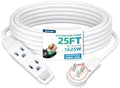 DEWENWILS 360° Rotating Flat Plug Extension Cord, 25FT 16/3C, ETL Listed by DEWENWILS