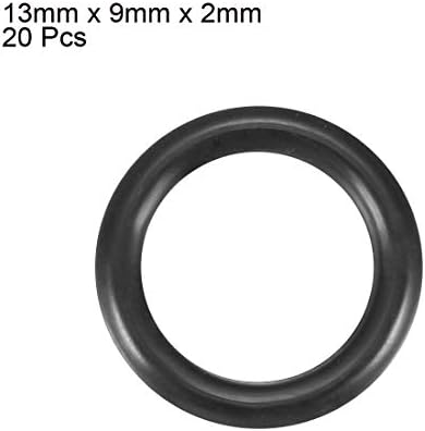 uxcell Pack of 20 Nitrile Rubber O-Rings 13mm OD 9mm ID 2mm Width Metric - Image 2