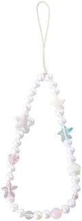 Beaded Phone Charm Lanyard Strap Girly Style Fixed Beads Pearl Lanyards by Staqlo
